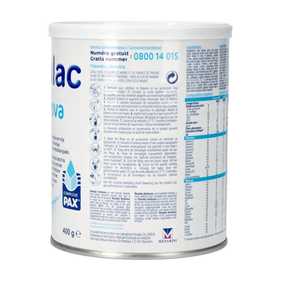 Novalac Aminova 0-36 Maanden 400g