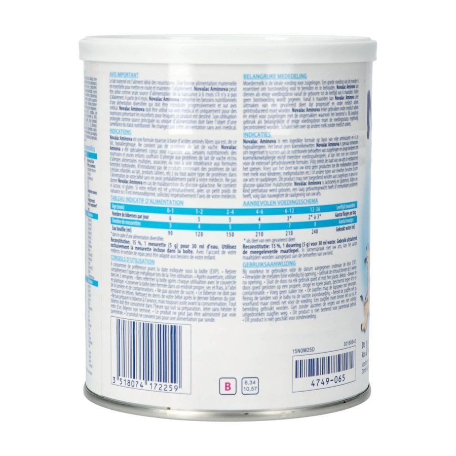 Novalac Aminova 0-36 Maanden 400g