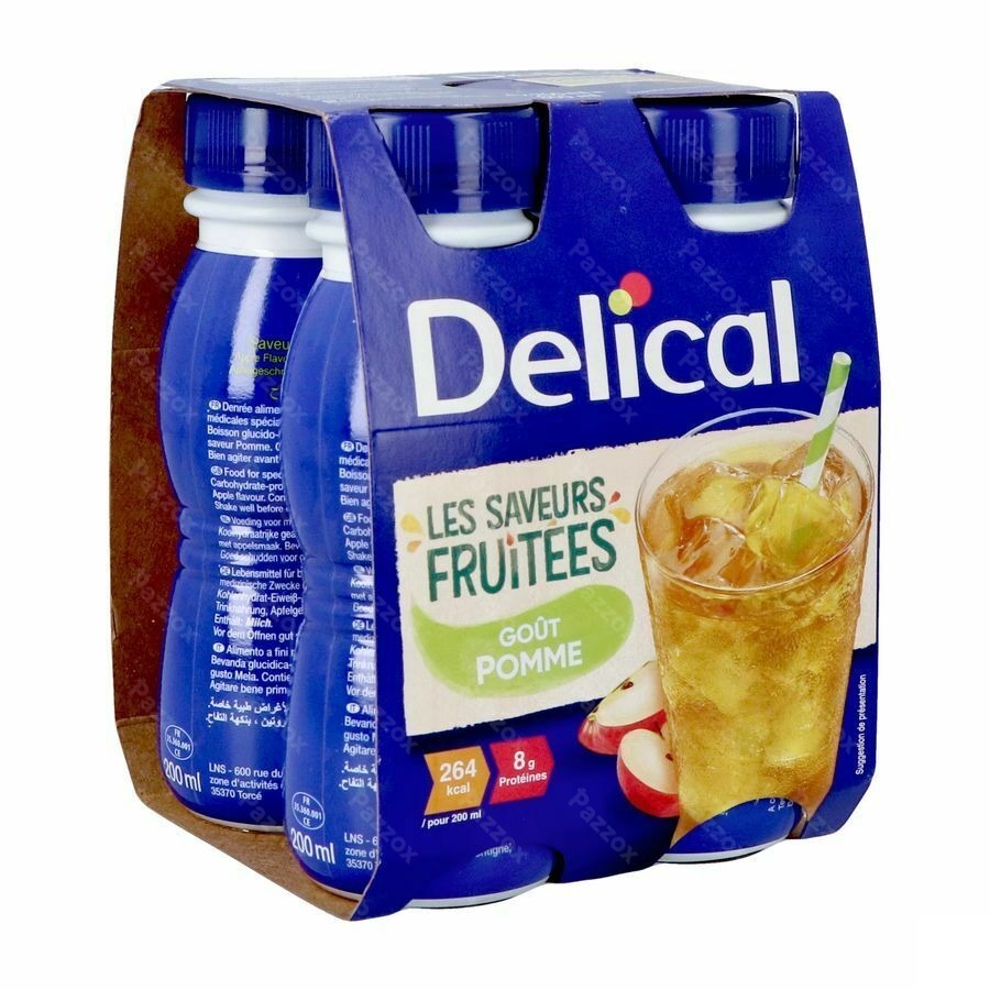 Delical Fruitdrink Appel 4x200ml