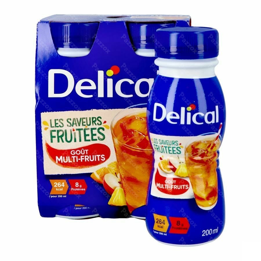 Delical Fruitdrink Multi-vruchten 4x200ml