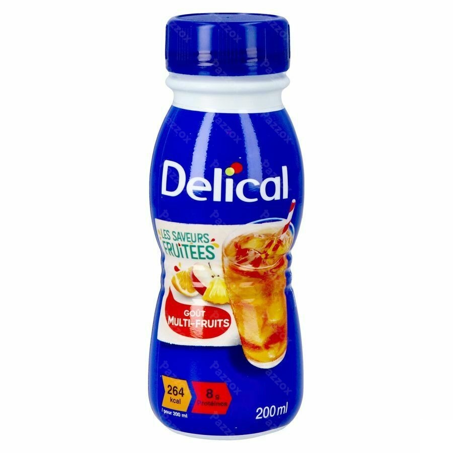 Delical Fruitdrink Multi-vruchten 4x200ml