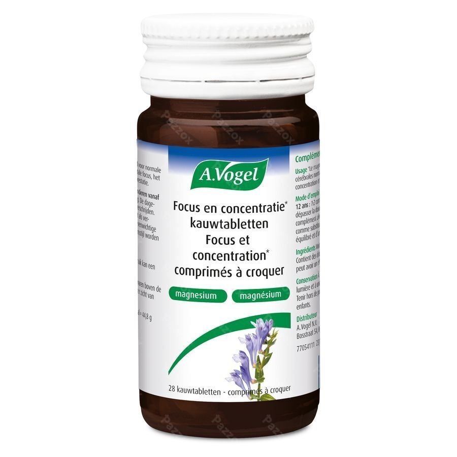 A.Vogel Focus en Concentratie 28 Kauwtabletten