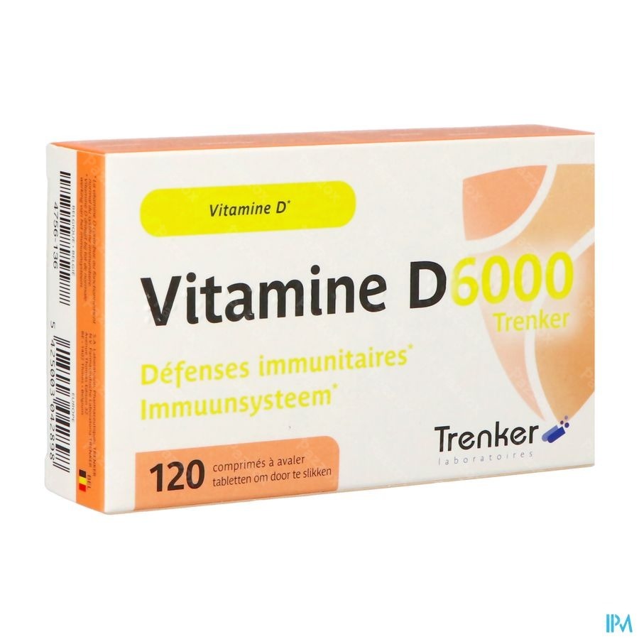 Vitamine D6000 Trenker Tabl 120 Nf