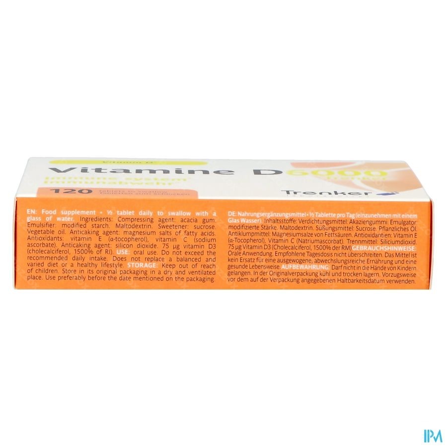 Vitamine D6000 Trenker Tabl 120 Nf