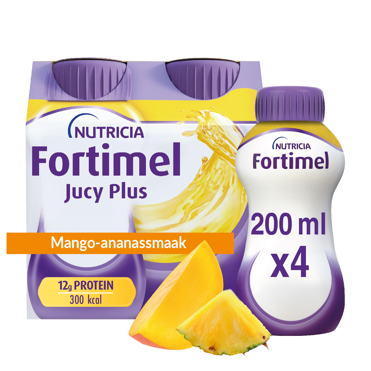 Fortimel Jucy Plus Mango Ananas 4 x 200ml