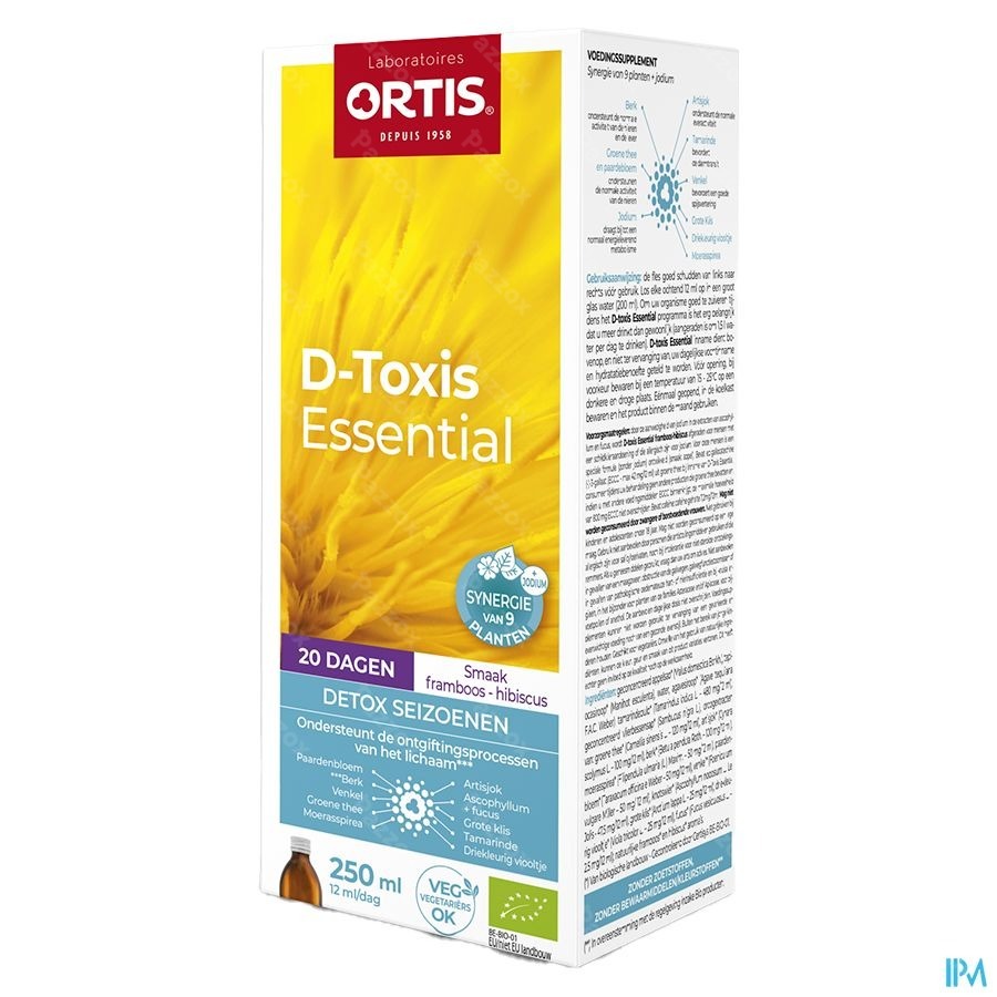 D Toxis Essential Detox Seizoenen Bio 250ml