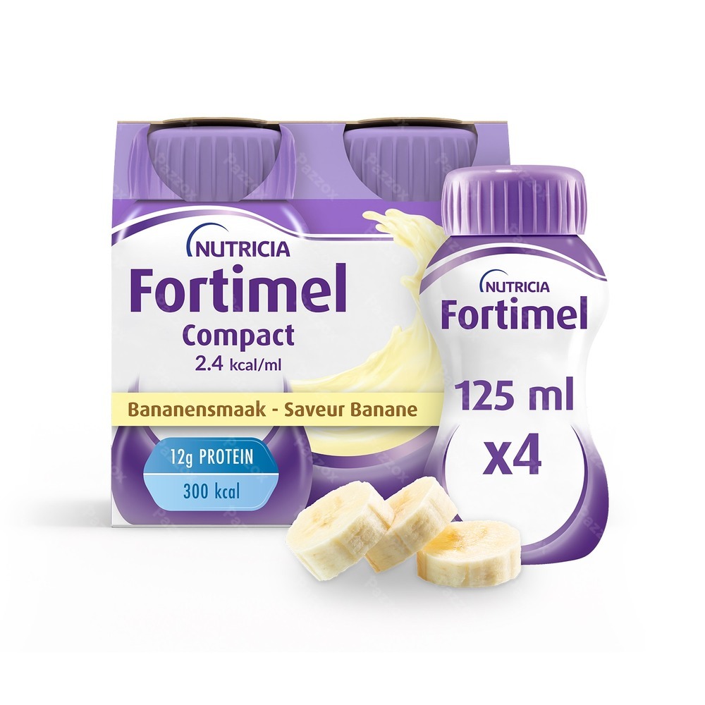 Fortimel Compact 2.4kcal Banaan 4x125ml