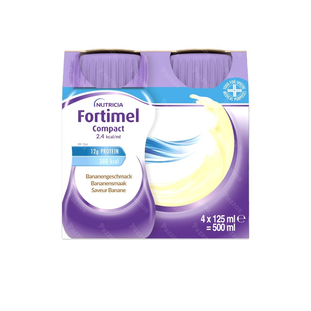 Fortimel Compact 2.4kcal Banaan 4x125ml