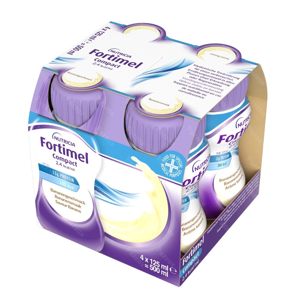 Fortimel Compact 2.4kcal Banaan 4x125ml