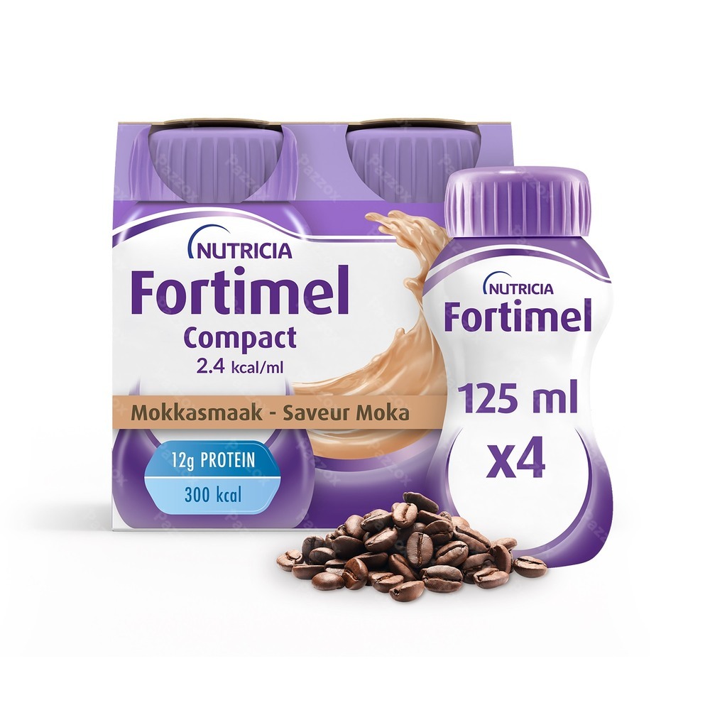 Fortimel Compact 2.4kcal Mokkasmaak 4x125ml