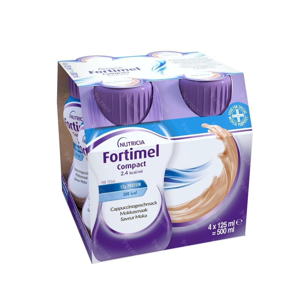 Fortimel Compact 2.4kcal Mokkasmaak 4x125ml