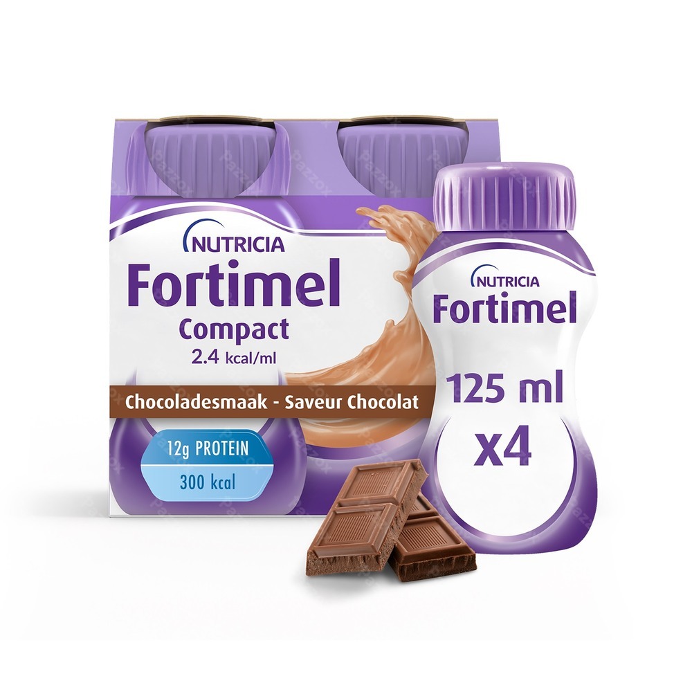 Fortimel Compact 2.4kcal Chocolade 4x125ml