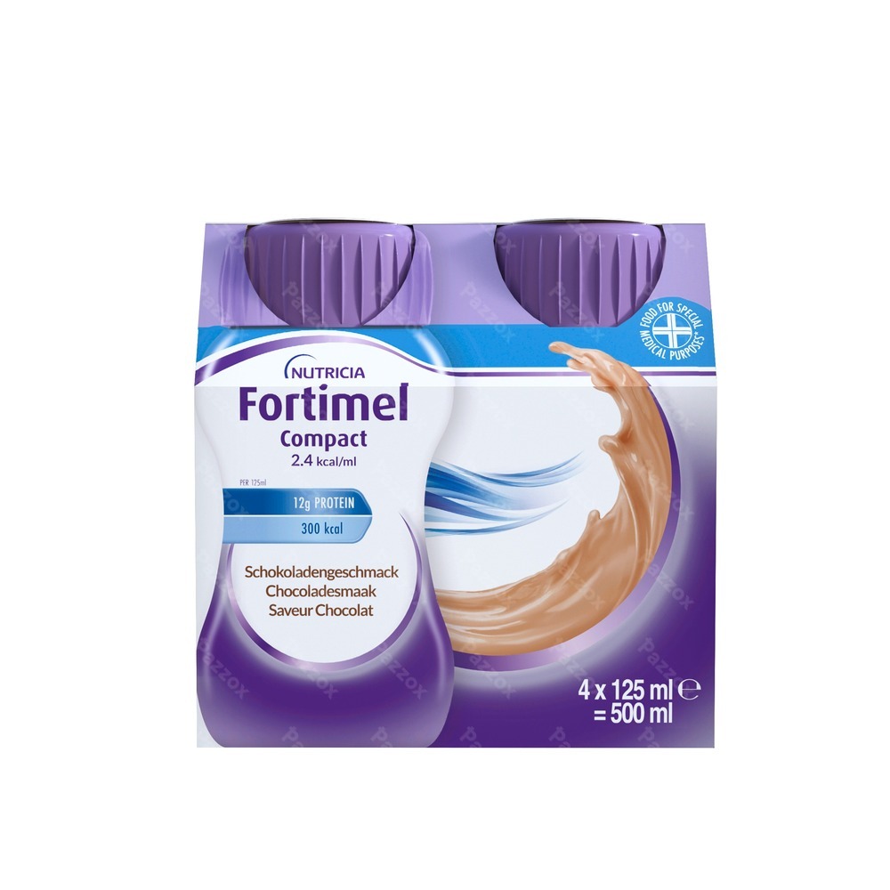 Fortimel Compact 2.4kcal Chocolade 4x125ml