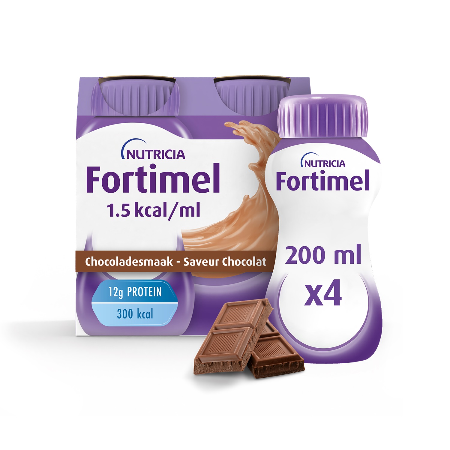 Fortimel 1.5kcal Chocolade 4x200ml afbeelding