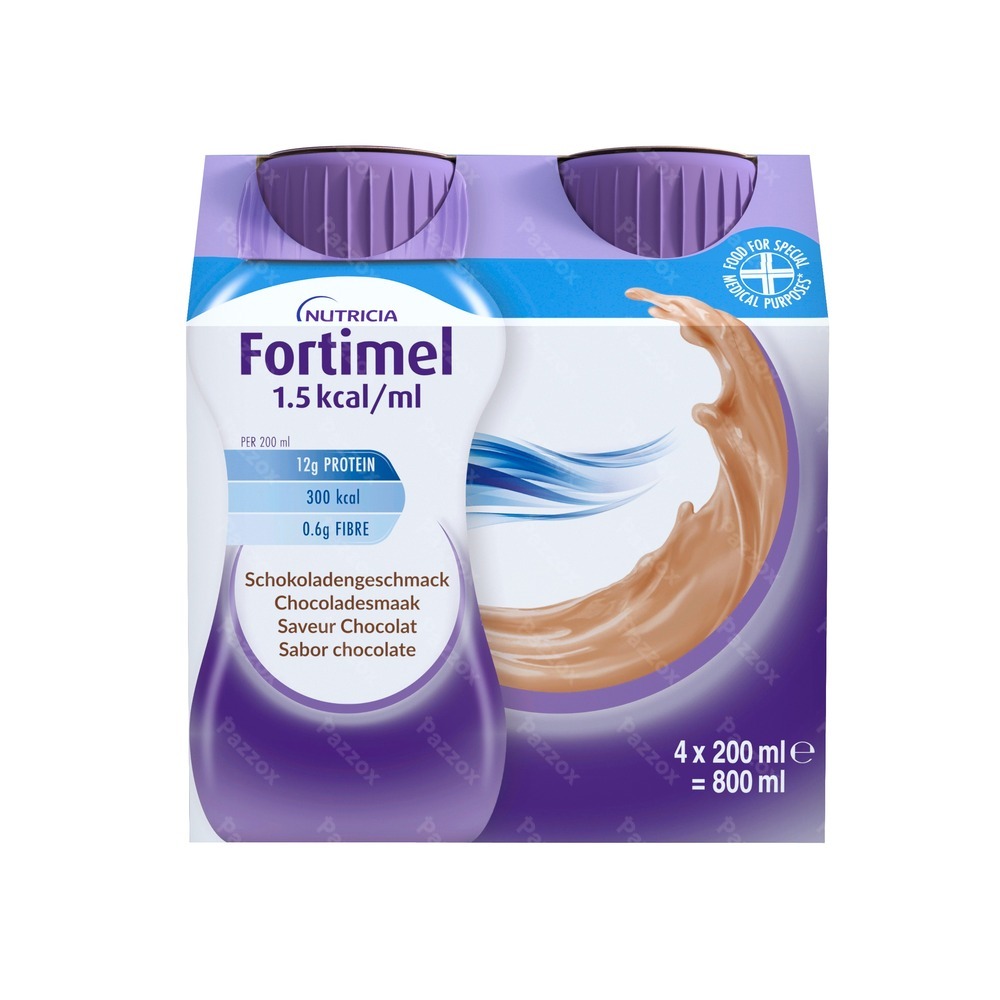 Fortimel 1.5kcal Chocolade 4x200ml