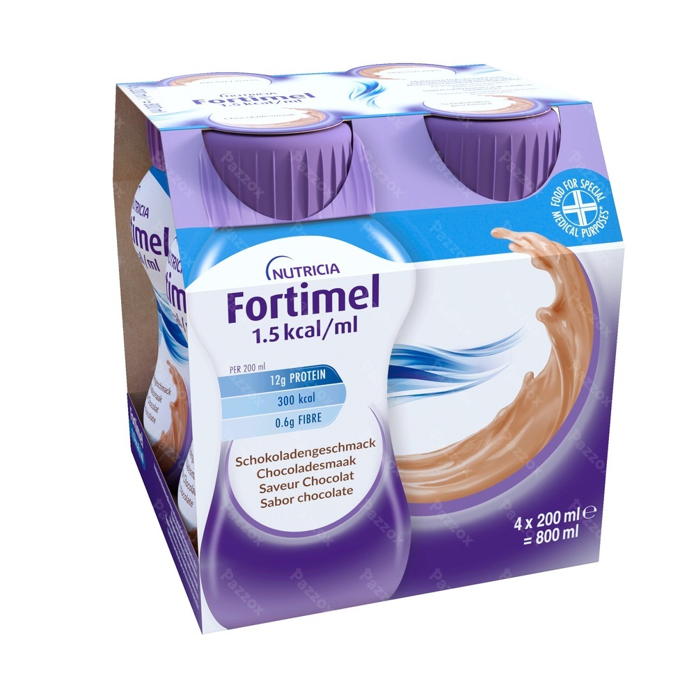 Fortimel 1.5kcal Chocolade 4x200ml