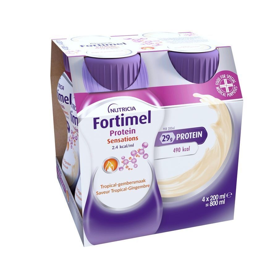 Fortimel Protein 2.4kcal Tropisch Gember 4x200ml