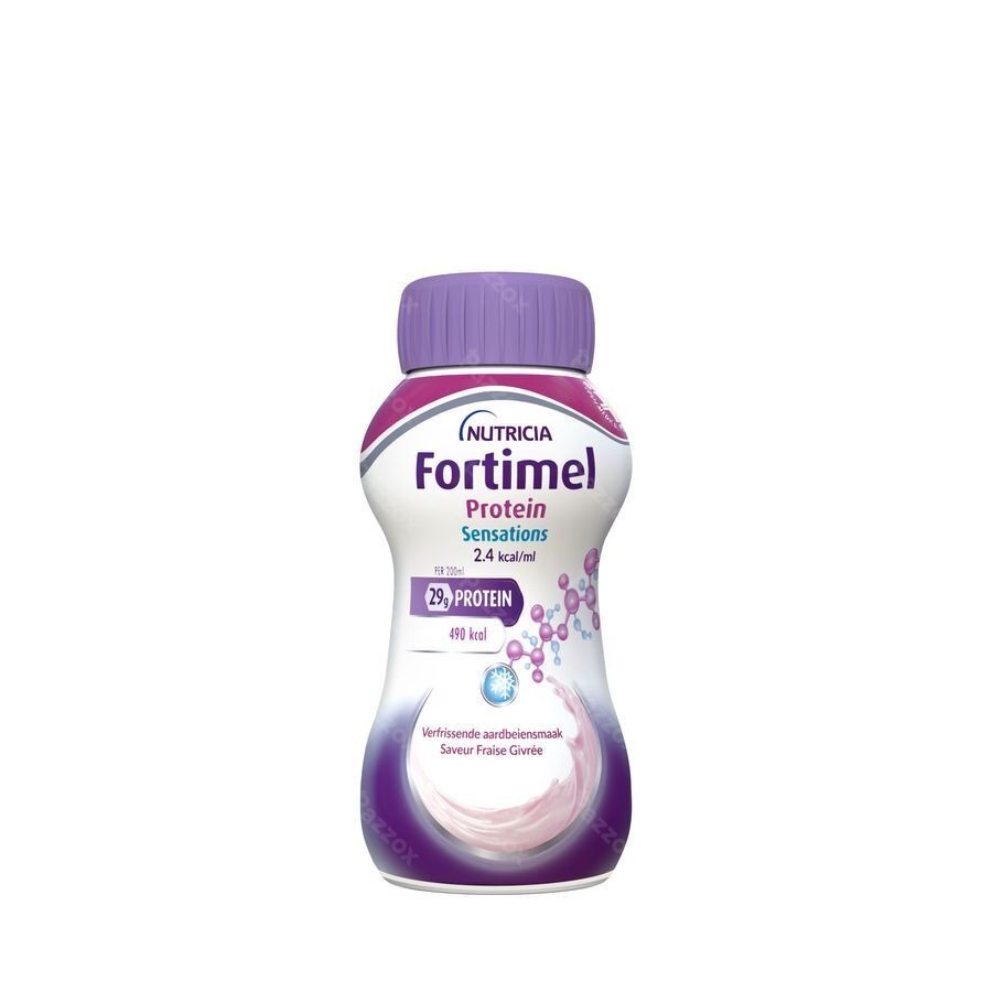 Fortimel Protein 2.4kcal Verfrissende Aardbei 4x200ml
