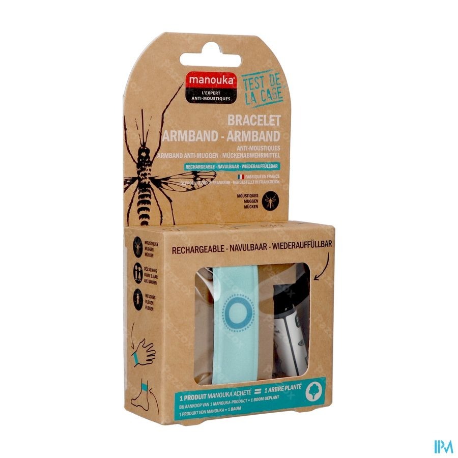 Manouka Armband Anti-Muggen Turquoise