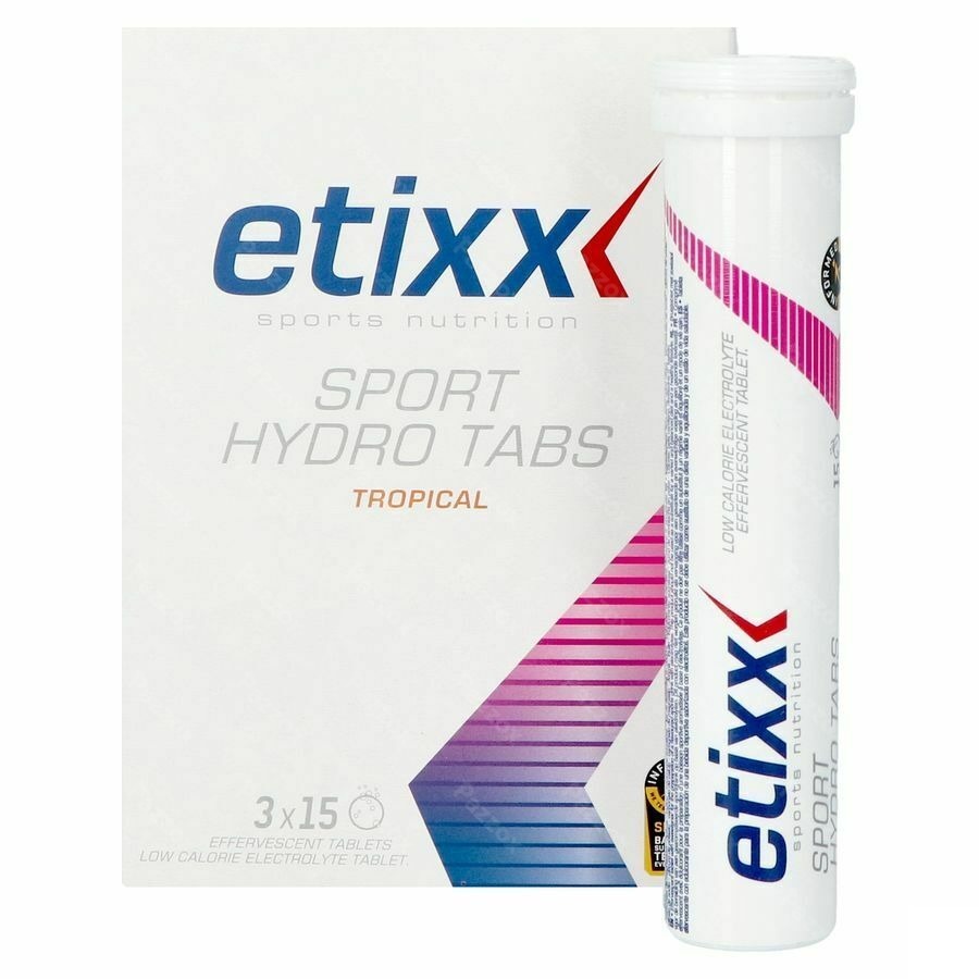 Etixx Sport Hydro Tab Tropical 3x15 Bruistabletten