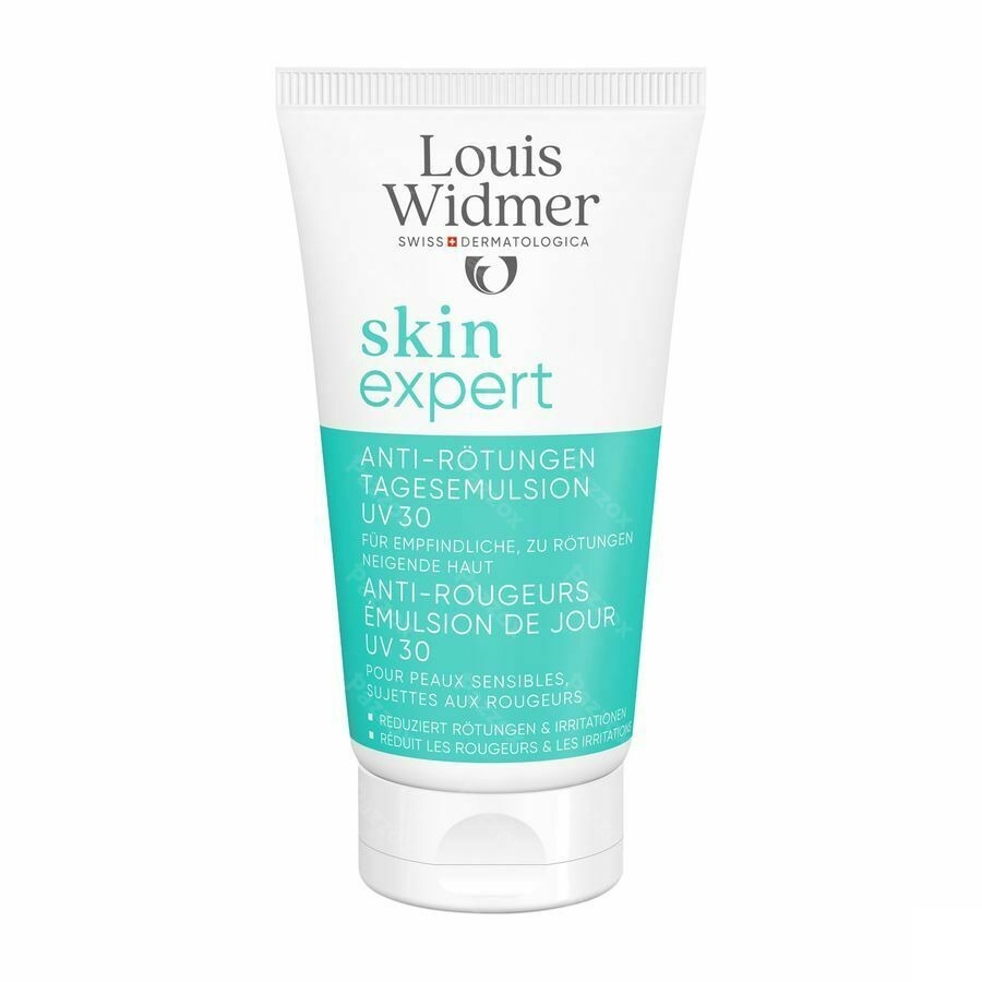 Louis Widmer Skin Expert Anti-roodheid Dagemulsie UV30 Zonder Parfum 50ml