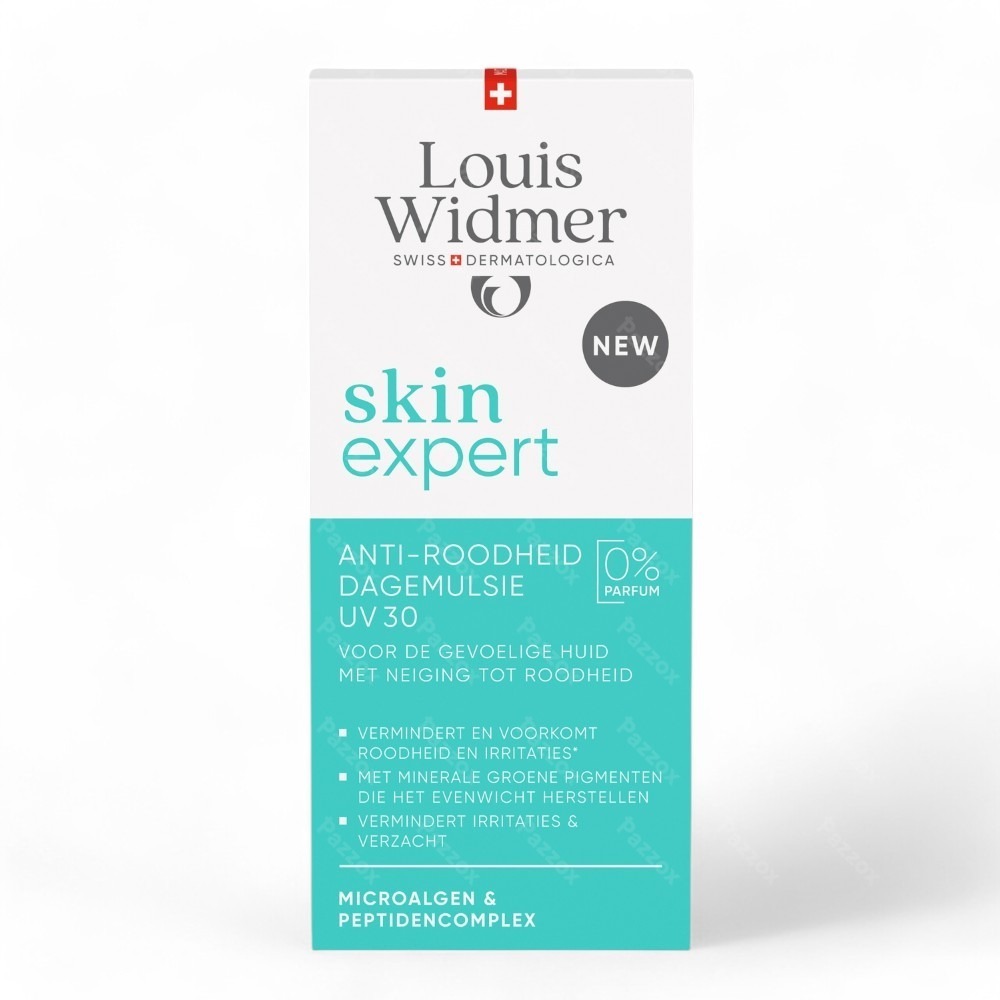 Louis Widmer Skin Expert Anti-roodheid Dagemulsie UV30 Zonder Parfum 50ml