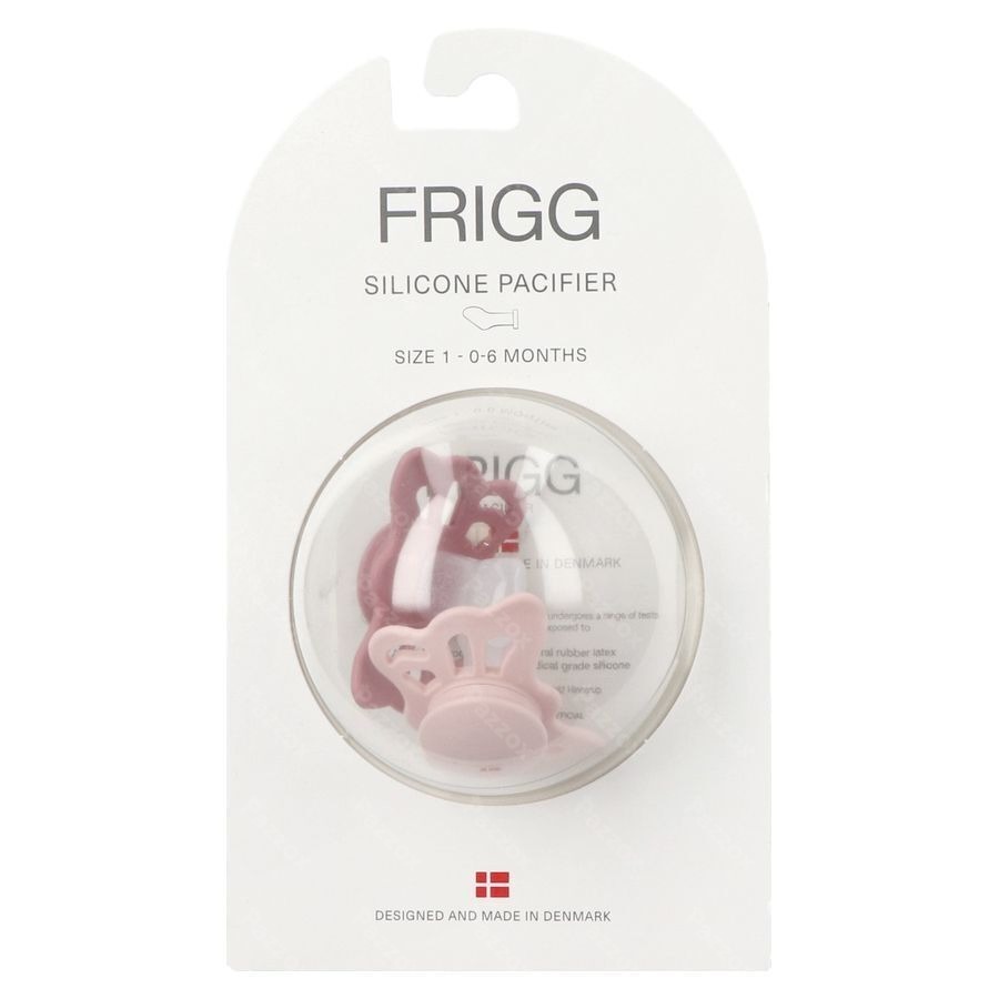 Frigg Fopspenen Butterfly T1 Silicon Cedar/pink 2