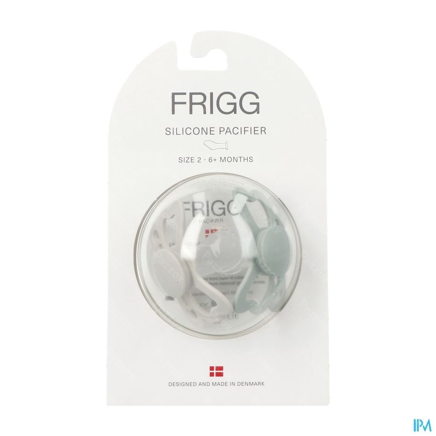 Frigg Fopspenen Butterfly T2 Silicon Sage/silver 2