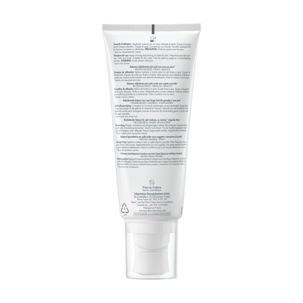 Avène XeraCalm A.D Balsem Zeer Droge Huid Atopisch Eczeem en Jeuk 200ml