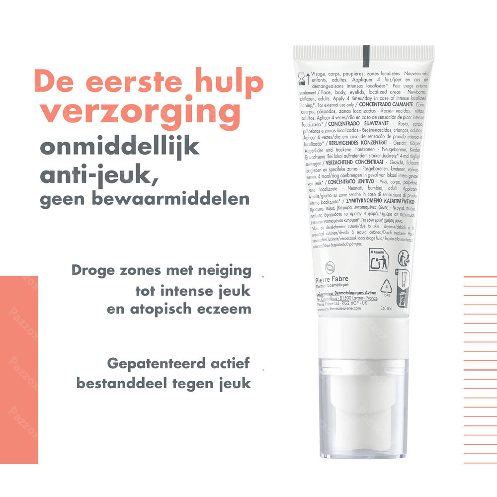    Avène XeraCalm A.D Kalmerende Concentraat, Droge zones met neiging tot atopisch eczeem, intense jeuk 40ml