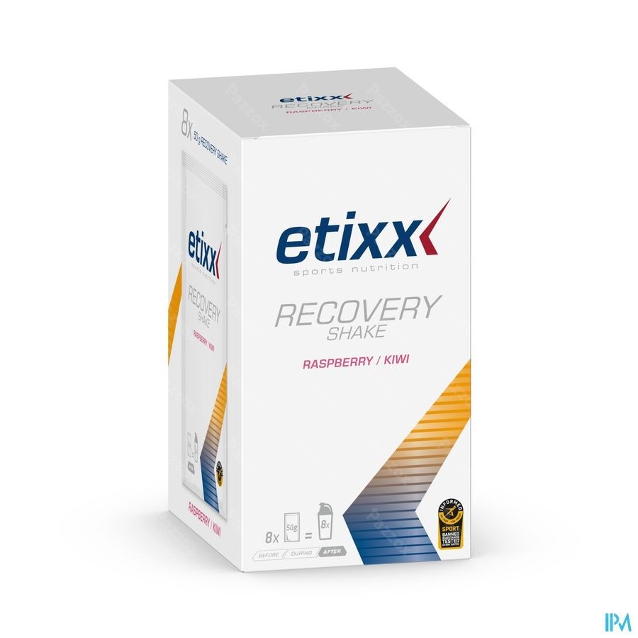 Etixx Recovery Shake Raspberry-Kiwi 8x50g
