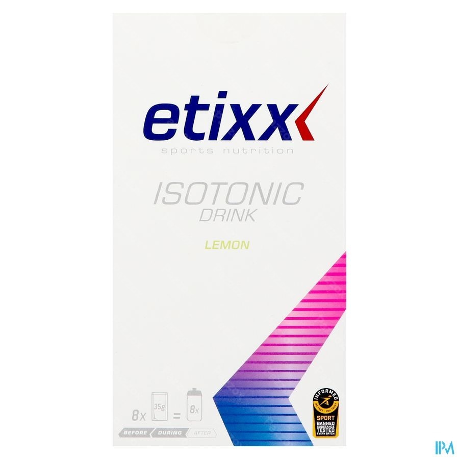 Etixx Isotonic Lemon 8x35g Poeder
