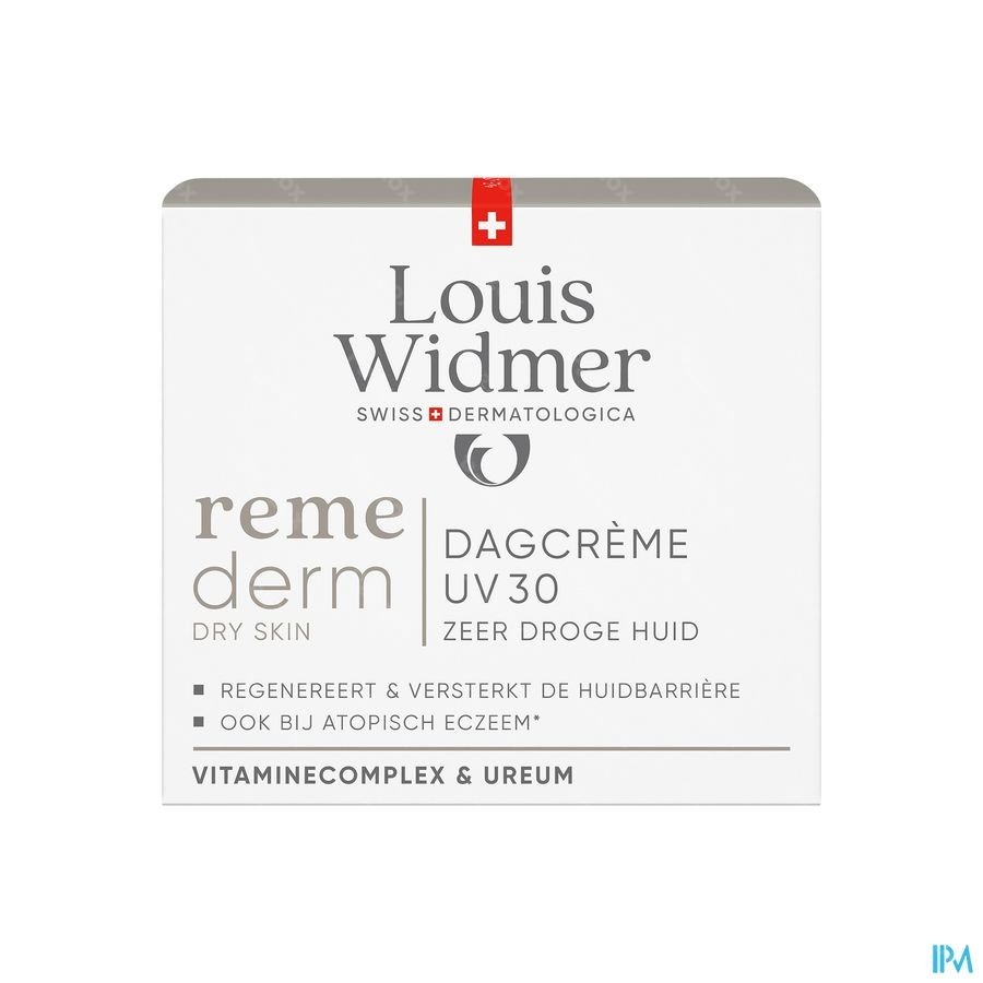 Louis Widmer Remederm Dagcrème UV30 Met Parfum 50ml
