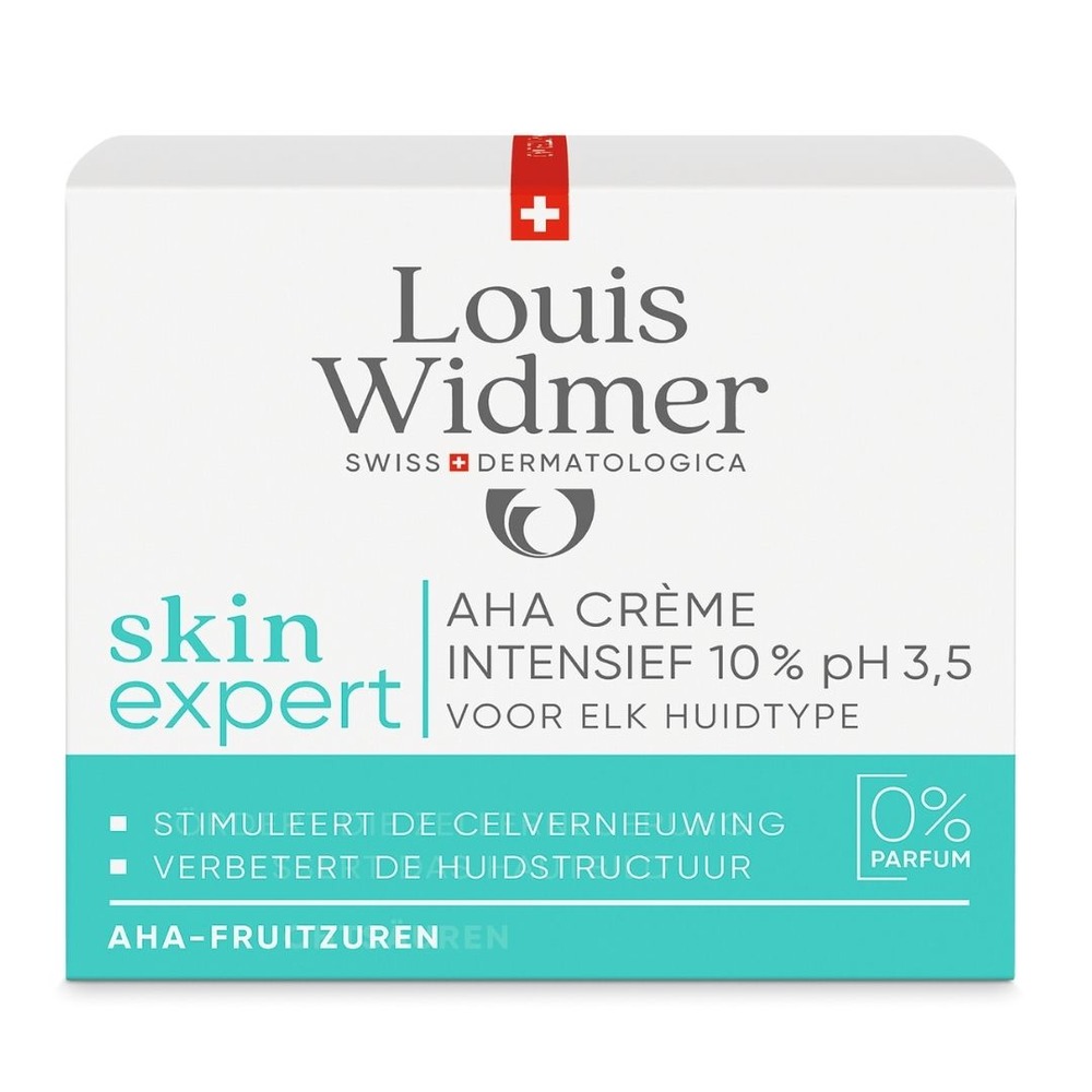 Louis Widmer Skin Expert AHA Crème 10% Zonder Parfum 50ml