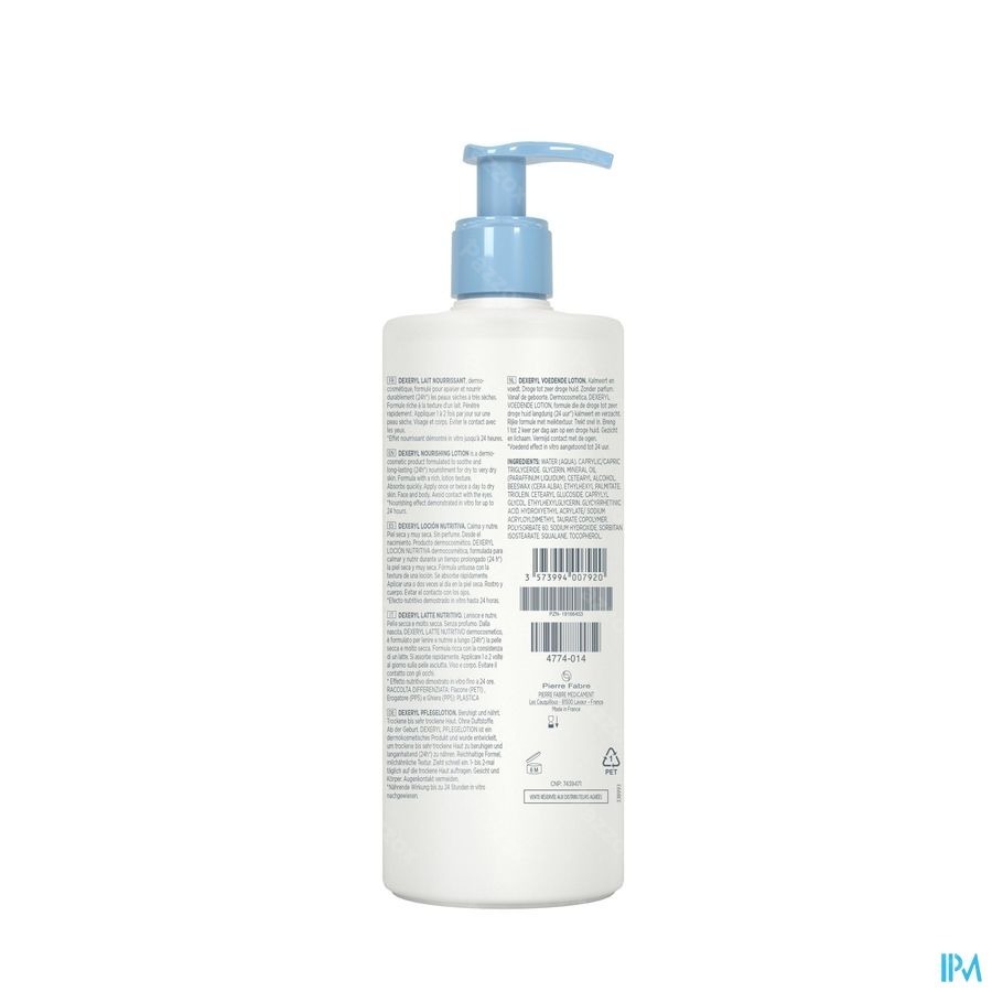 Dexeryl Voedende Lotion 500ml