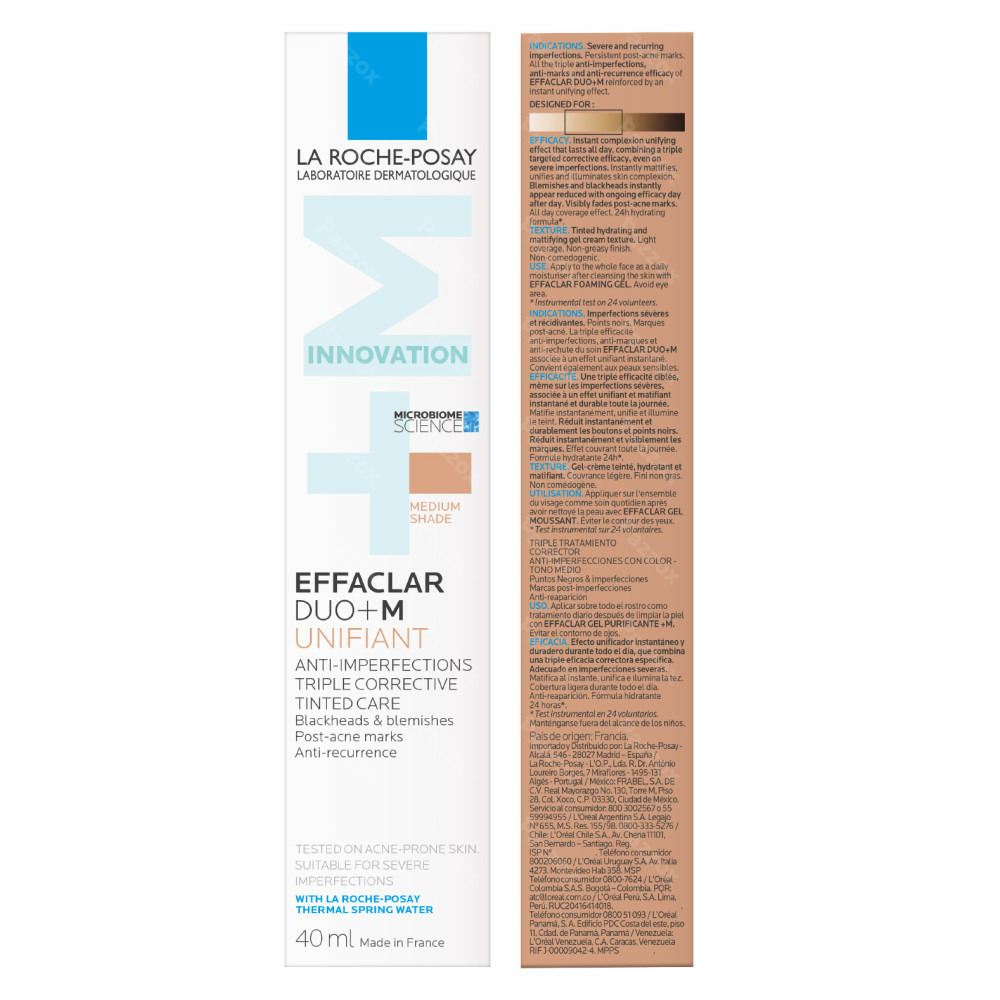 La Roche-Posay Effaclar DUO +M Unifiant Medium Dagcrème 40ml