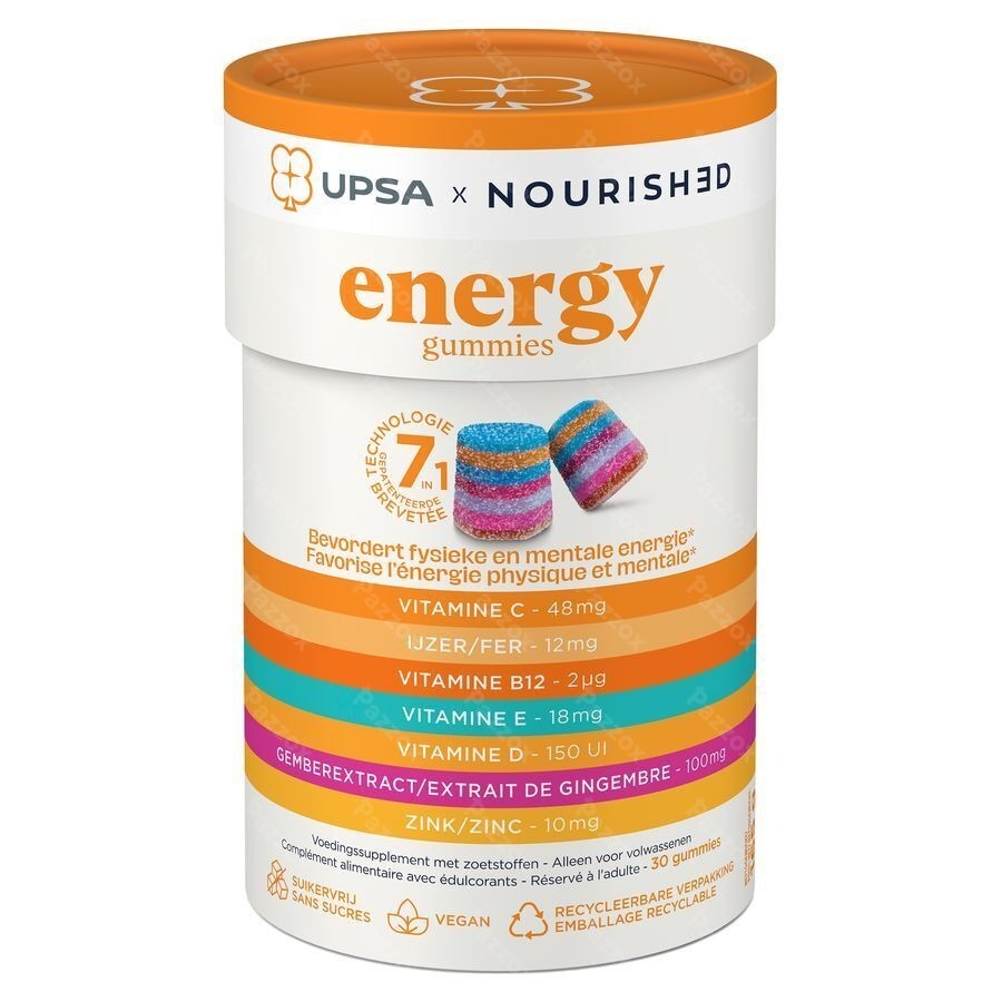 Upsa Nourished Energy 30 Gummies