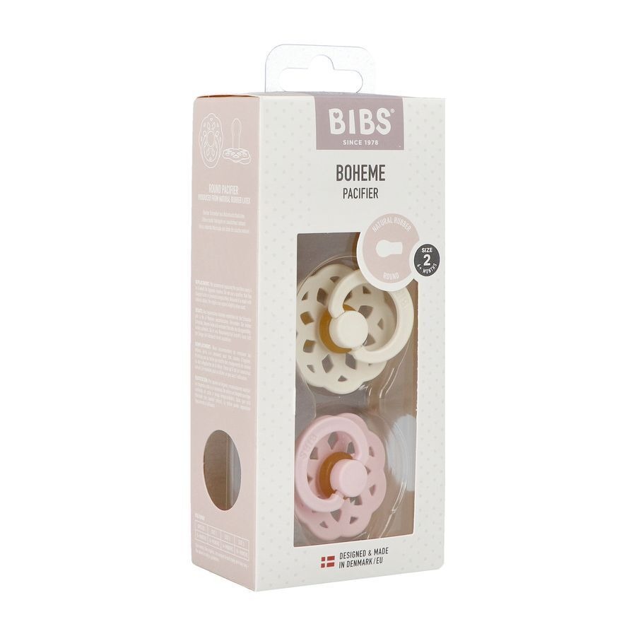 Bibs 2 Fopspeen Boheme Duo Ivory&blossom