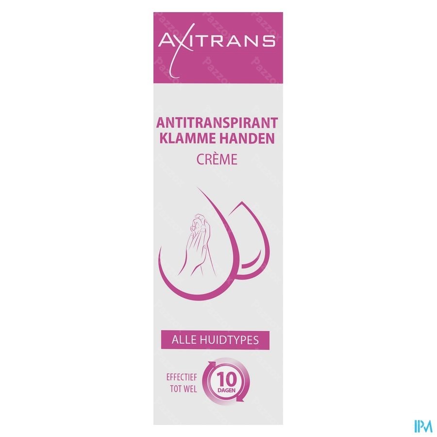 Axitrans Klamme Handen Creme Tube 50ml