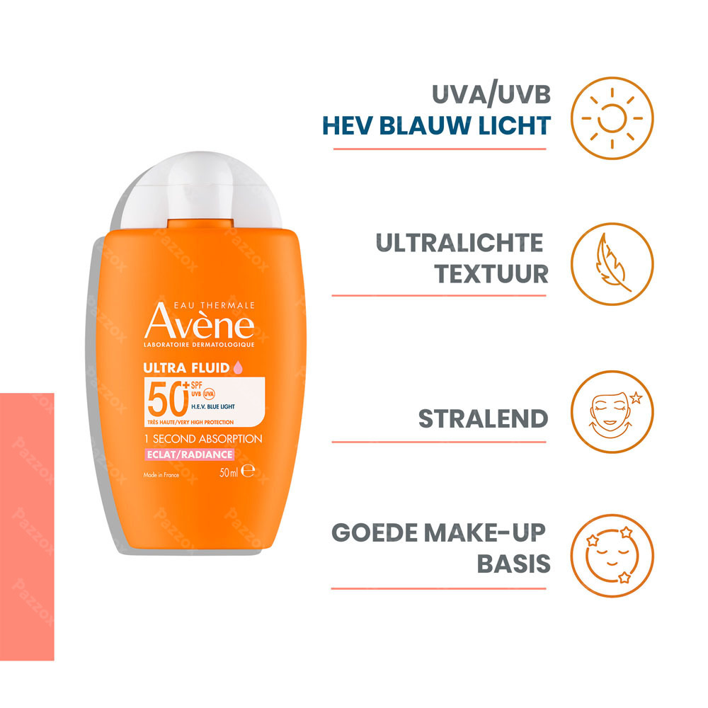 Avene Zon Spf50+ Ultra Fluid Eclat Radiance 50ml
