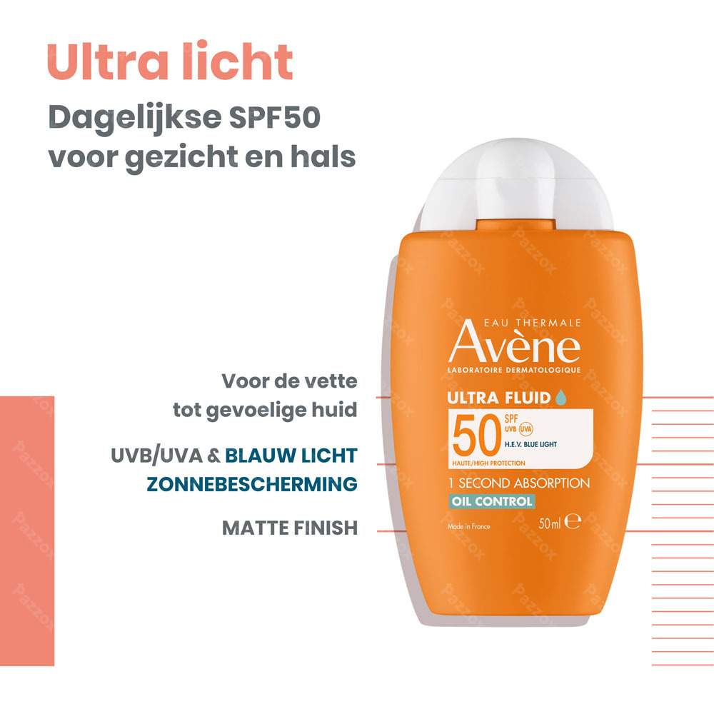 Avène Zon SPF 50 Ultra Fluid 1 SEC Oil Control 50ml