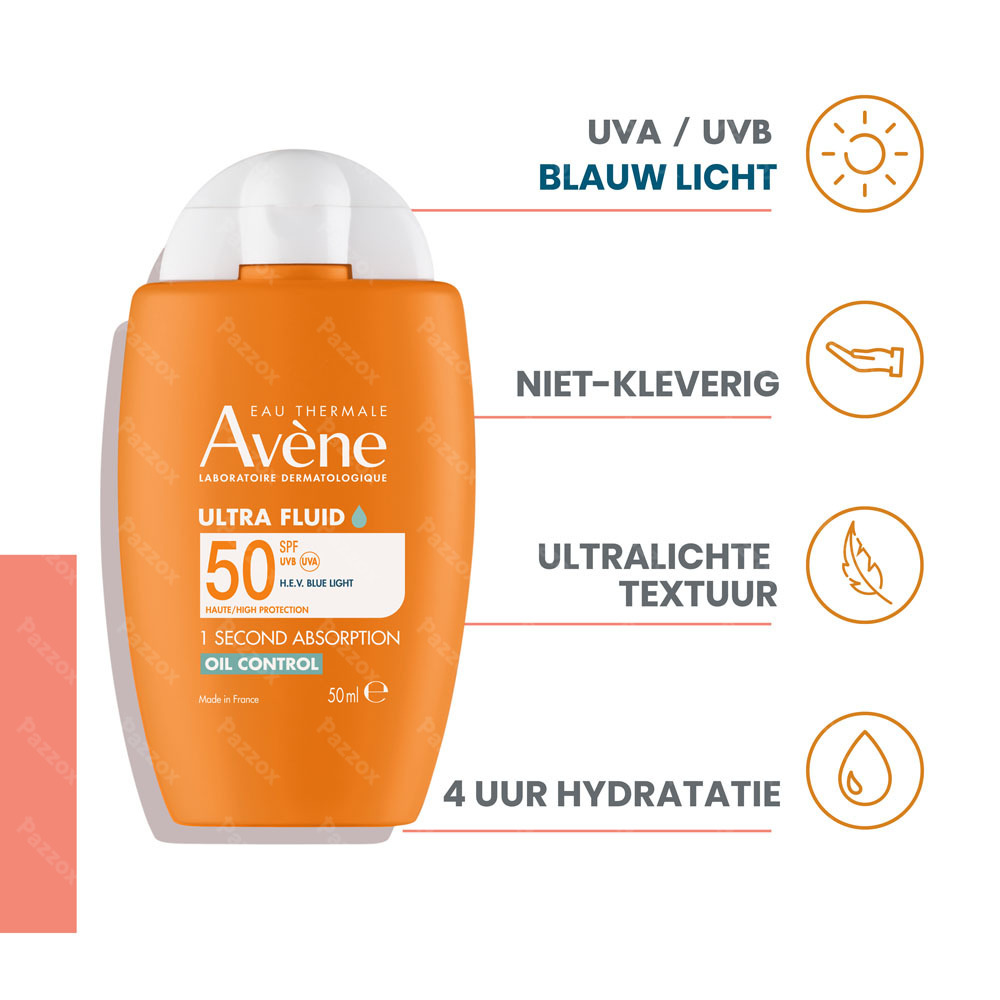 Avène Zon SPF 50 Ultra Fluid 1 SEC Oil Control 50ml