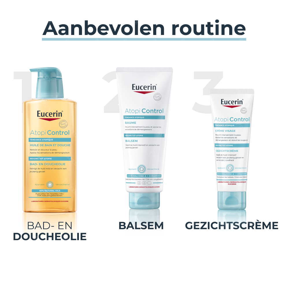 Eucerin AtopiControl Gezichtscrème Droge Huid met neiging tot Atopie Tube 50ml