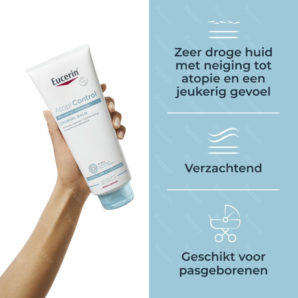 Eucerin AtopiControl Balsem Snel Absorberend Zeer Droge Huid met neiging tot Atopie Tube 400ml