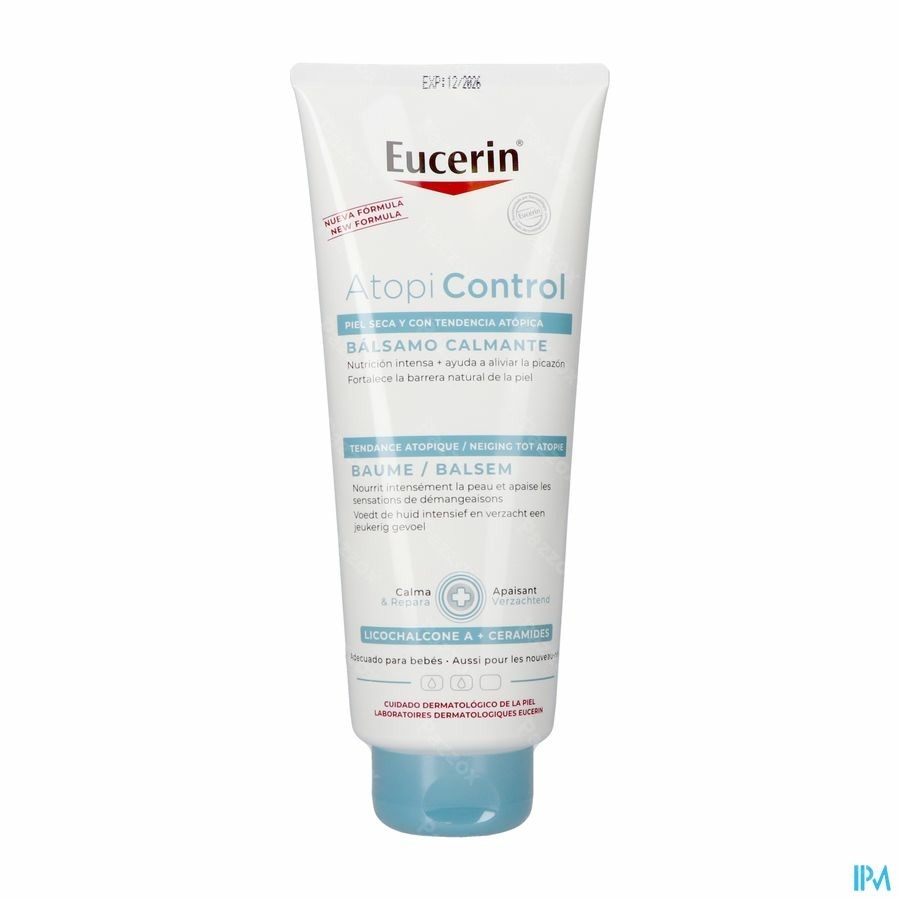 Eucerin AtopiControl Balsem Snel Absorberend Zeer Droge Huid met neiging tot Atopie Tube 400ml