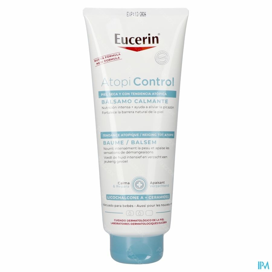 Eucerin AtopiControl Balsem Snel Absorberend Zeer Droge Huid met neiging tot Atopie Tube 400ml
