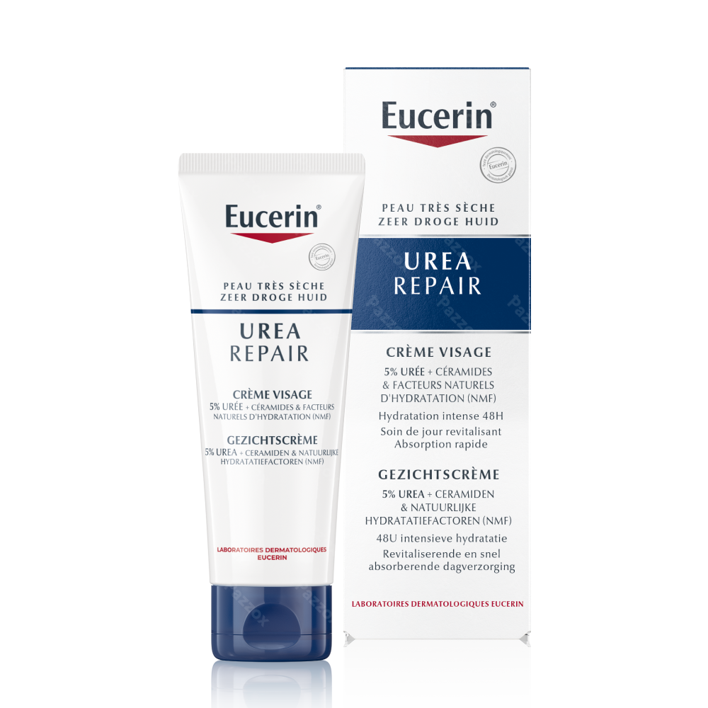 Eucerin UreaRepair Gezichtscrème Droge Huid 5% Urea Droge Huid Tube 50ml