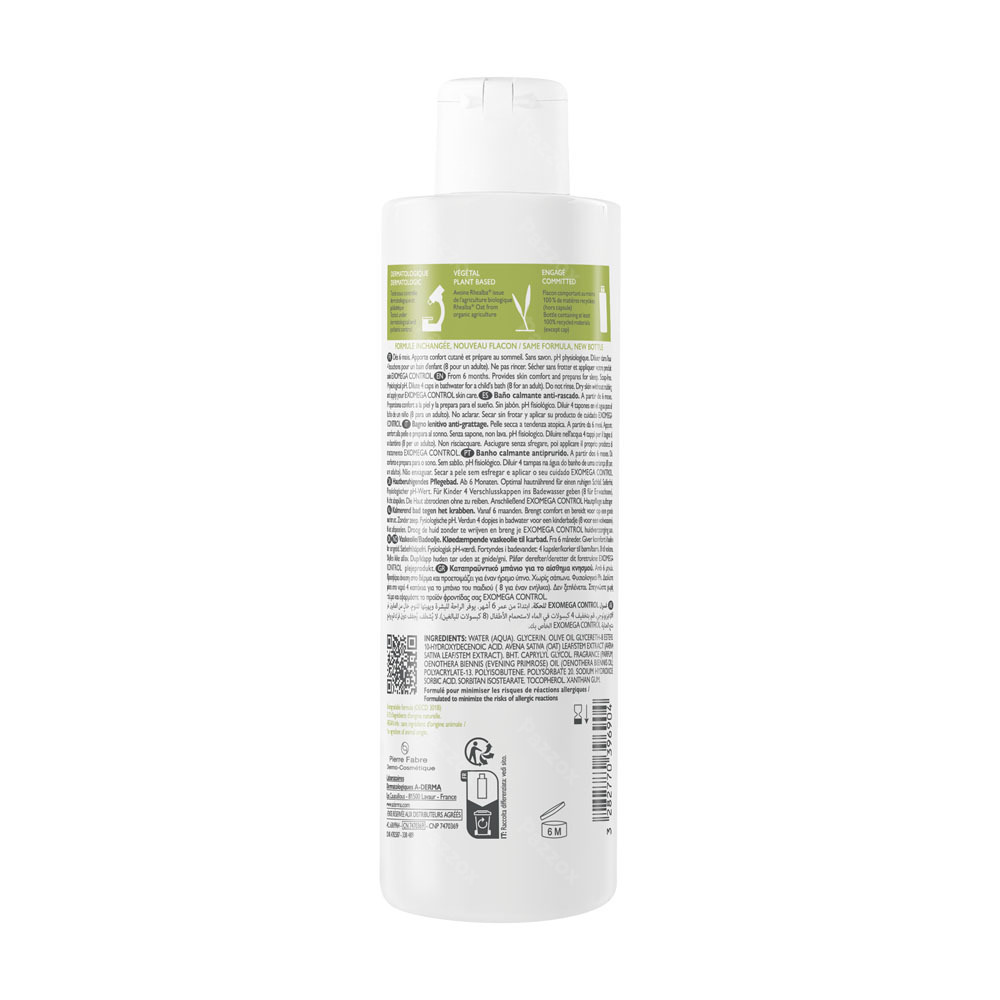 A-Derma ExoMega Control kalmerend Bad Tegen Krabben 200ml