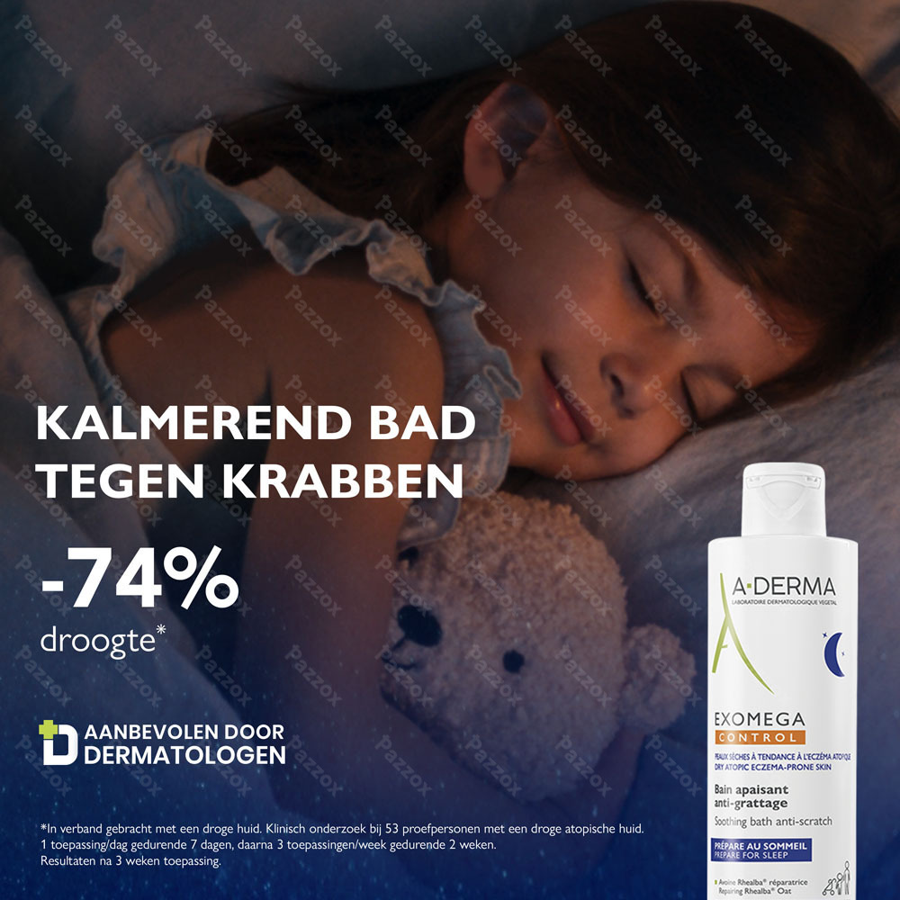A-Derma ExoMega Control kalmerend Bad Tegen Krabben 200ml