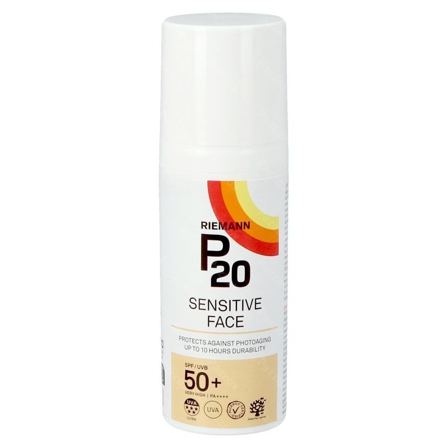 Riemann P20 Zonnecrème Sensitive Gezicht SPF50+ 50g